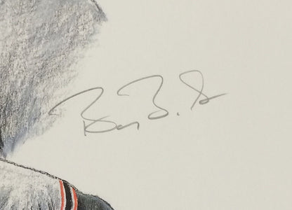 Willie Mays Barry Bonds Bobby signed 28x20 Giants lithograph Photo auto CBM COA