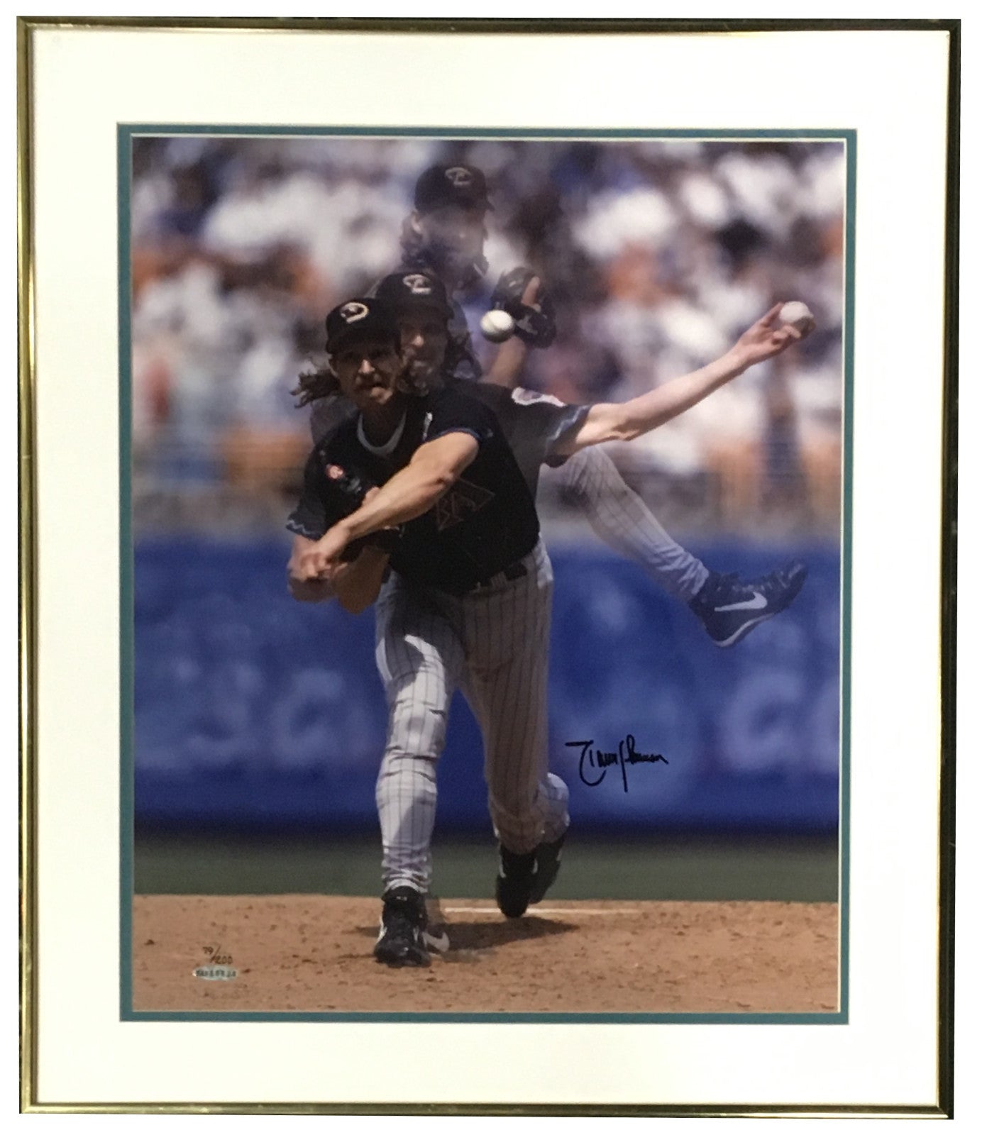 Randy Johnson Diamondbacks signed 16x20 framed photo autograph HOF UDA COA /200
