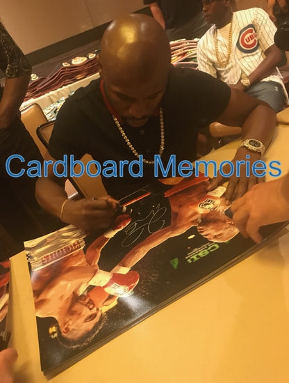 Floyd Mayweather signed 16x20 Victor Ortiz photo framed auto Beckett BAS COA