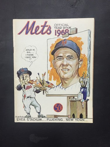 1968 New York Mets Yearbook Nolan Ryan Rookie Nice Team Page Loose Nm