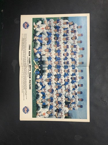 1968 New York Mets Yearbook Nolan Ryan Rookie Nice Team Page Loose Nm