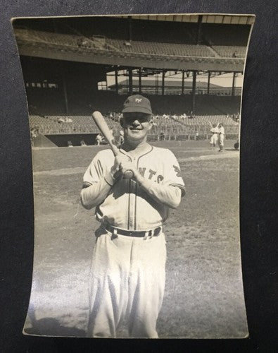 1941 Ny Giants Scorecard Polo Grounds Photo Signed Gabby Hartnett Carl Hubbell