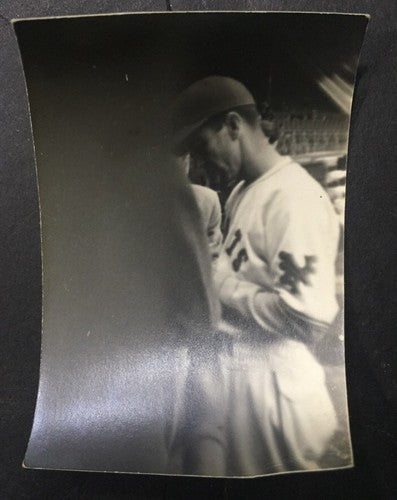 1941 Ny Giants Scorecard Polo Grounds Photo Signed Gabby Hartnett Carl Hubbell