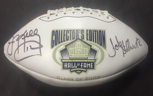 2002 Hof Signed Football Jim Kelly John Stallworth Casper Canton Hall Fame Coa