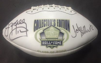 2002 Hof Signed Football Jim Kelly John Stallworth Casper Canton Hall Fame Coa