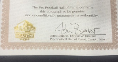 2002 Hof Signed Football Jim Kelly John Stallworth Casper Canton Hall Fame Coa