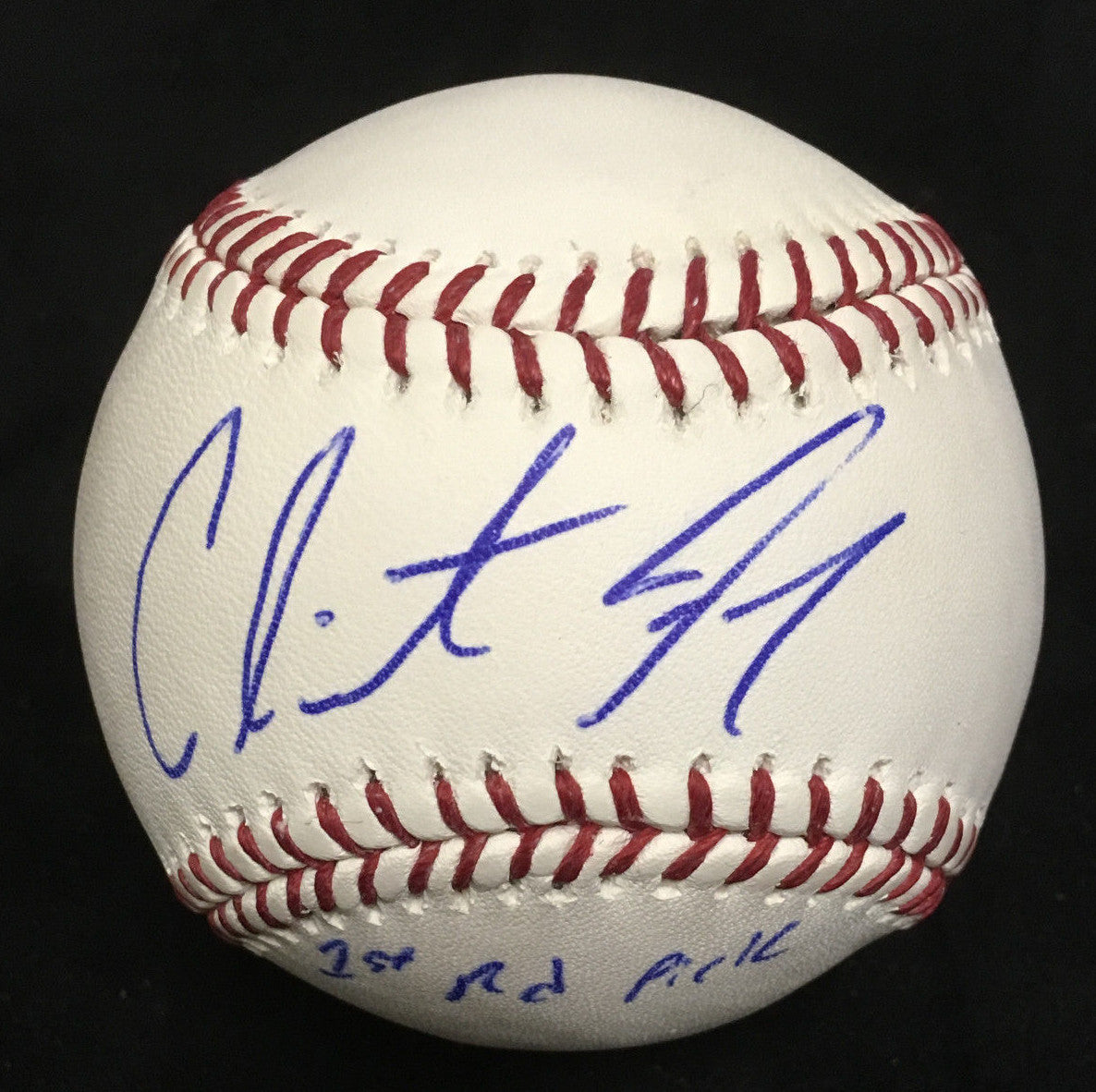 Clint Frazier Yankees signed MLB baseball ins 1st rd pick rookie auto JSA COA