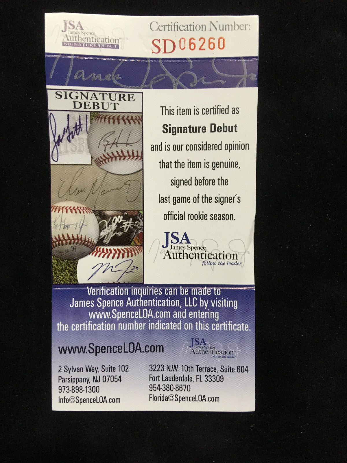 Clint Frazier Yankees signed MLB baseball ins 1st rd pick rookie auto JSA COA