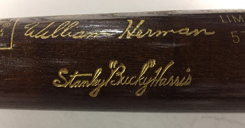 1975 Hall Of Fame Commemorative LS Engraved Auto HOF Bat Ralph Kiner Le/ 500 Mt