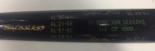 50 Home Run HR Seasons LS Gold Auto HOF Bat LE/1000 mickey mantle Hall Of Fame