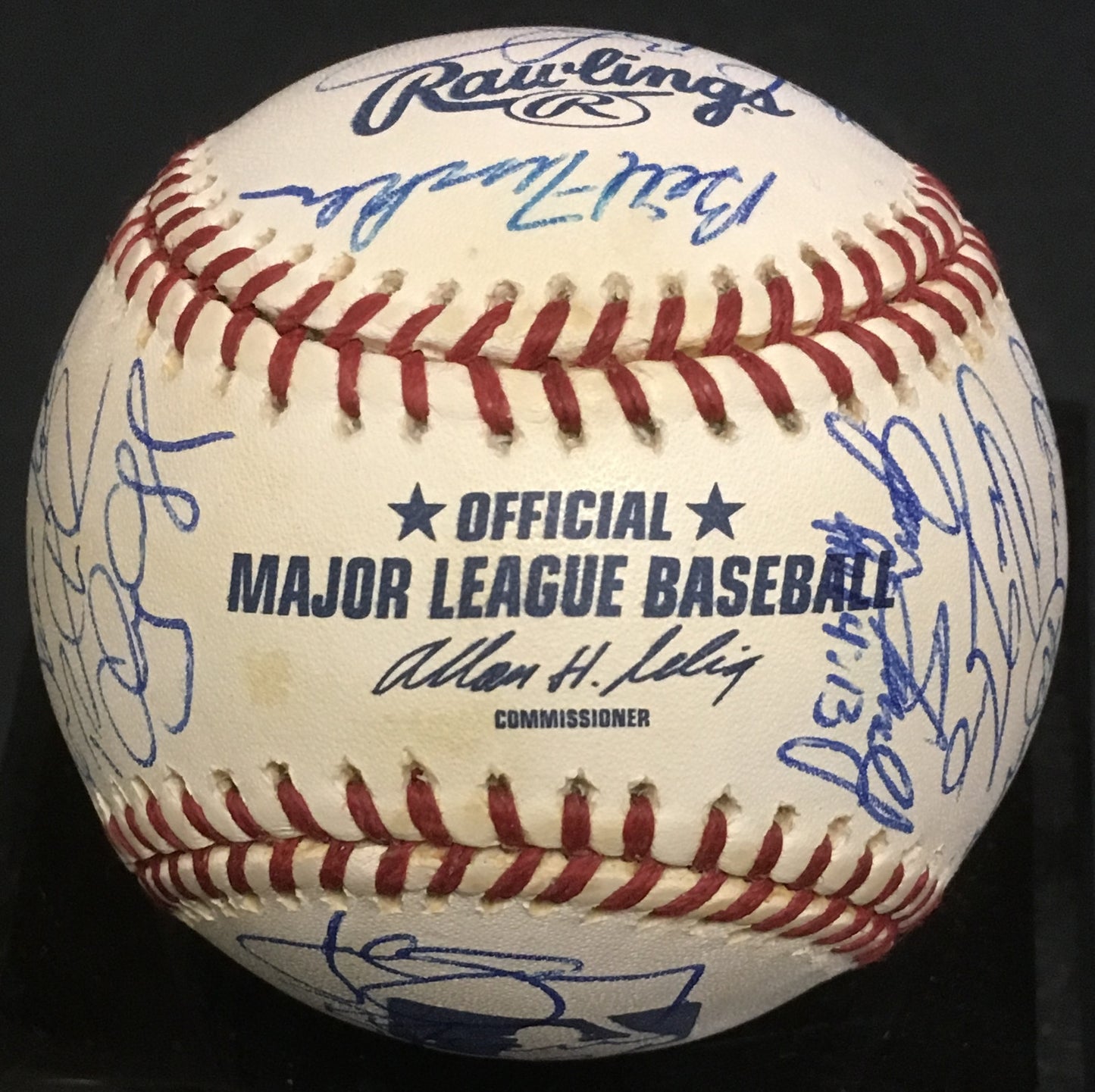 1999 Devils Rays team signed mlb baseball 24 auto Wade Boggs 3000 hit CBM COA