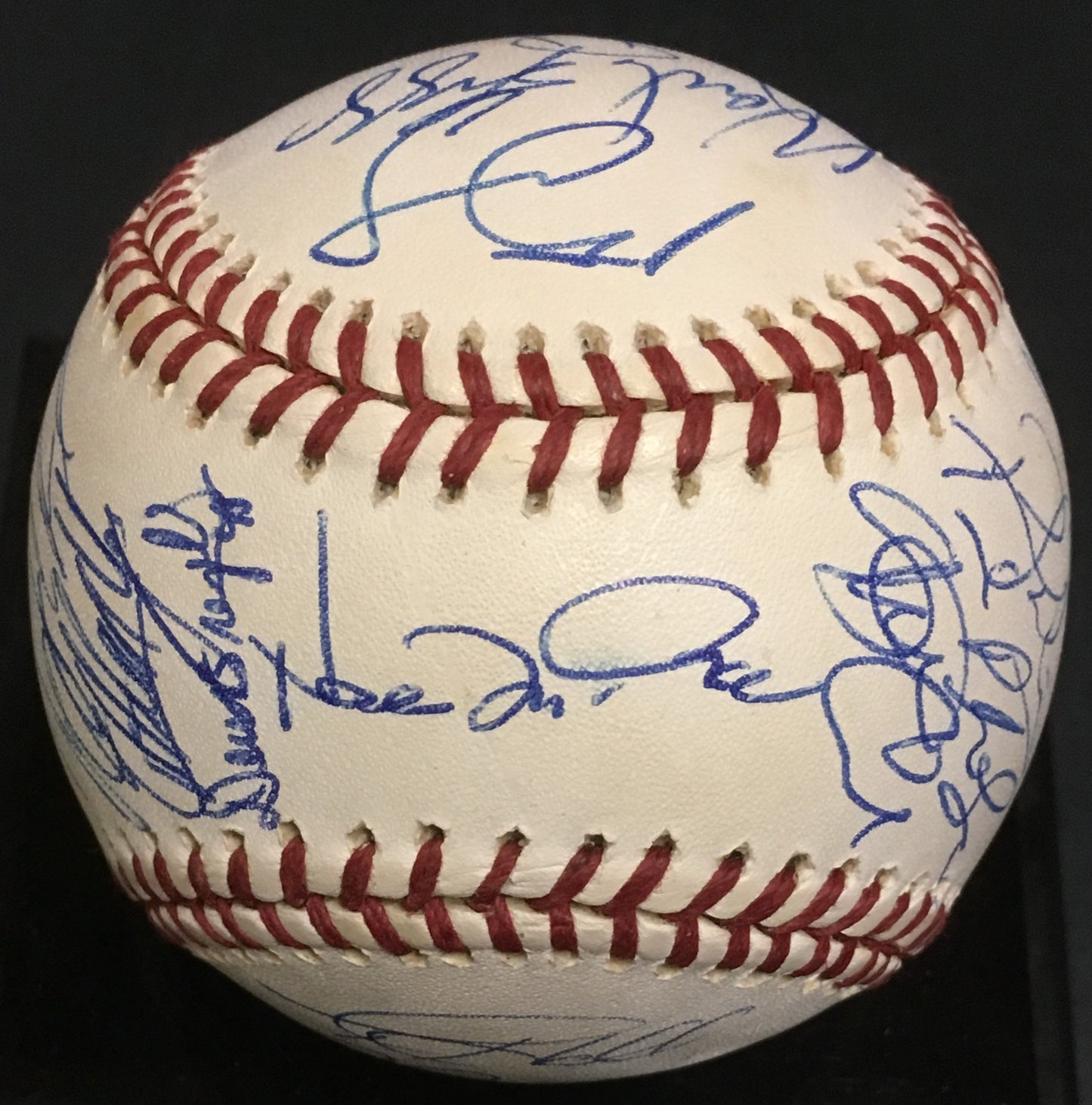 1999 Devils Rays team signed mlb baseball 24 auto Wade Boggs 3000 hit CBM COA