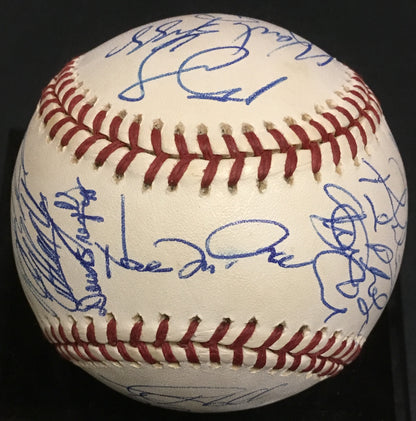 1999 Devils Rays team signed mlb baseball 24 auto Wade Boggs 3000 hit CBM COA
