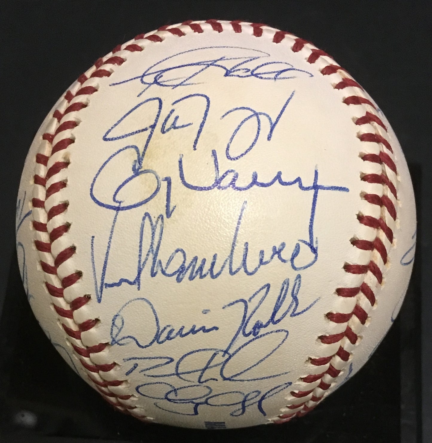 1999 Devils Rays team signed mlb baseball 24 auto Wade Boggs 3000 hit CBM COA