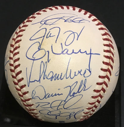 1999 Devils Rays team signed mlb baseball 24 auto Wade Boggs 3000 hit CBM COA