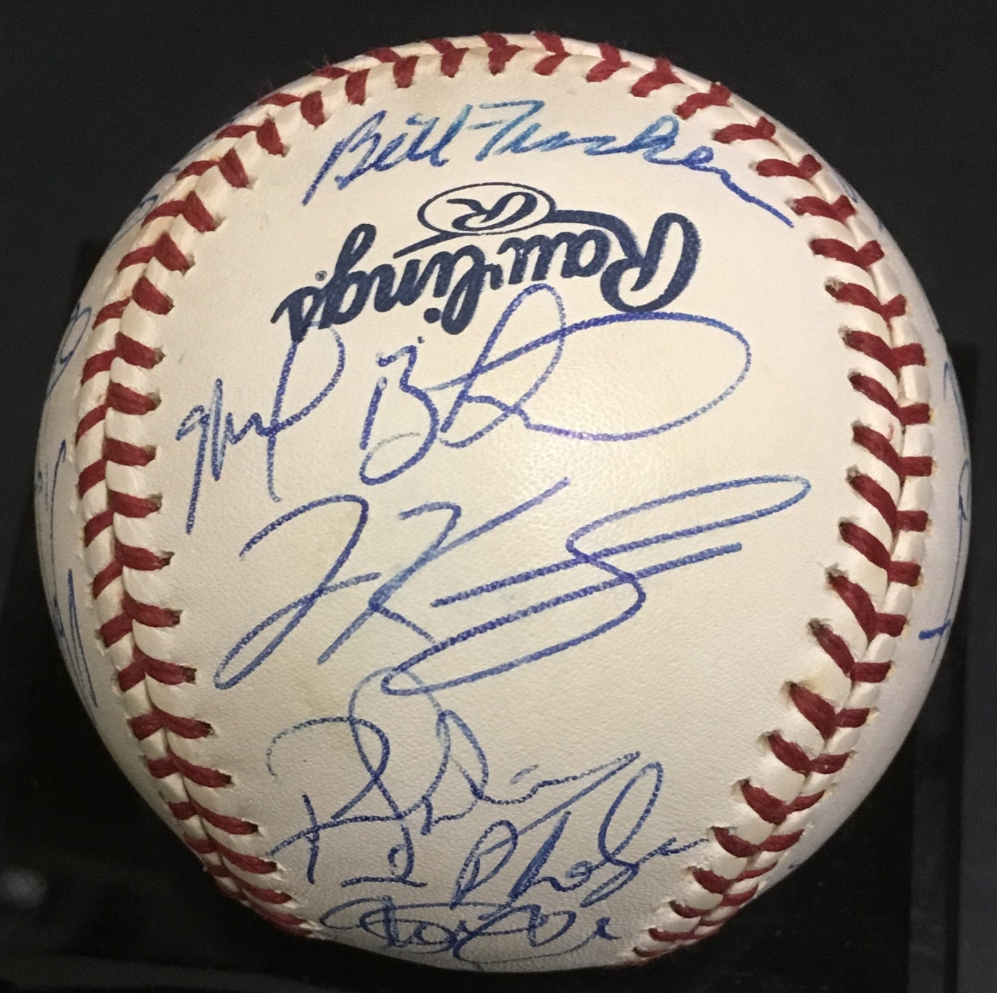 1999 Devils Rays team signed mlb baseball 24 auto Wade Boggs 3000 hit CBM COA