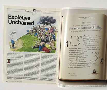 Sergio Garcia  signed July 2002 Golf Magazine to Charlie autograph CBM COA
