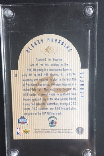 Alonzo Morning  1993-94 UPPER DECK SE ALL-STAR DIE CUT #E2 Hornets SP Mint