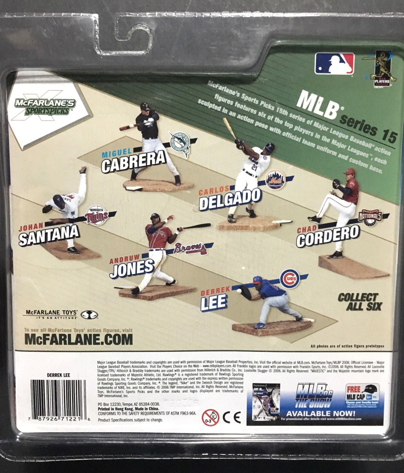 Troy Glaus & Derrek Lee Big League Home Run Challenge series 15 Mcfarlane 2 lot