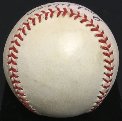 Earl Weaver Dick Williams 1973 ALCS managers signed nl baseball 2 auto HOF COA