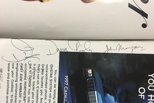 Arnold Palmer & Quigley Signed Golf Program 1997 LI Classic Autograph Cbm coa