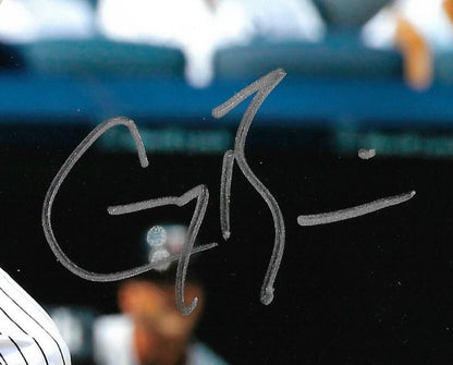 Greg Bird signed 8x10 1st HR photo framed Yankees coin autograph Steiner COA