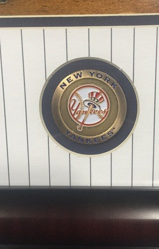 Yankees 2009 WS Last Out Mariano Rivera & teixeira Signed Photo Framed Steiner