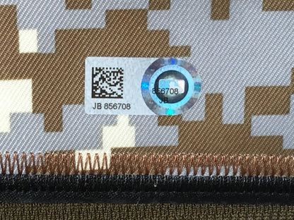 Noah Syndergaard signed Mets salute service Camo jersey THOR USA Auto MLB holo