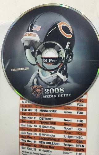 2007 & 2008 Chicago Bears NFL Football Media GUIDE Cd Brian Urlacher Forte