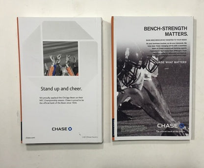 2007 & 2008 Chicago Bears NFL Football Media GUIDE Cd Brian Urlacher Forte