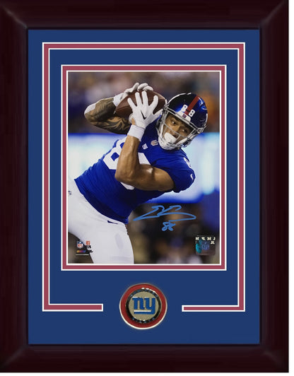 Evan Engram signed 8x10 photo 1st Td 88 framed giants rookie autograph CBM COA
