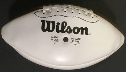 Tom Watson signed Wilson Cadillac NFL Golf classic white panel football auto COA