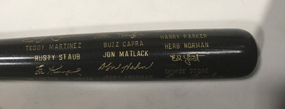 1973 NY Mets NL Champs team engraved auto Louisville bat Willie Mays Tom Seaver