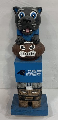 Carolina Panthers NFL Tiki Totem Lawn Garden Statue all weather Figure