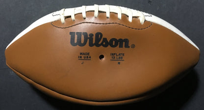Willie Mays Paul Hornung signed Wilson football 8 autograph HOF CBM COA