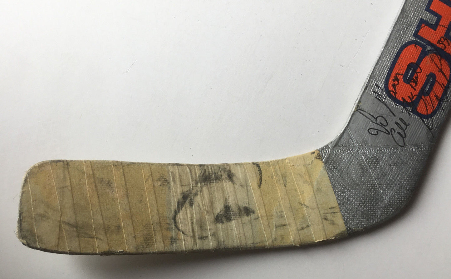 Rick DiPietro Islanders signed game used Sher-Wood hockey Goalie stick Auto COA