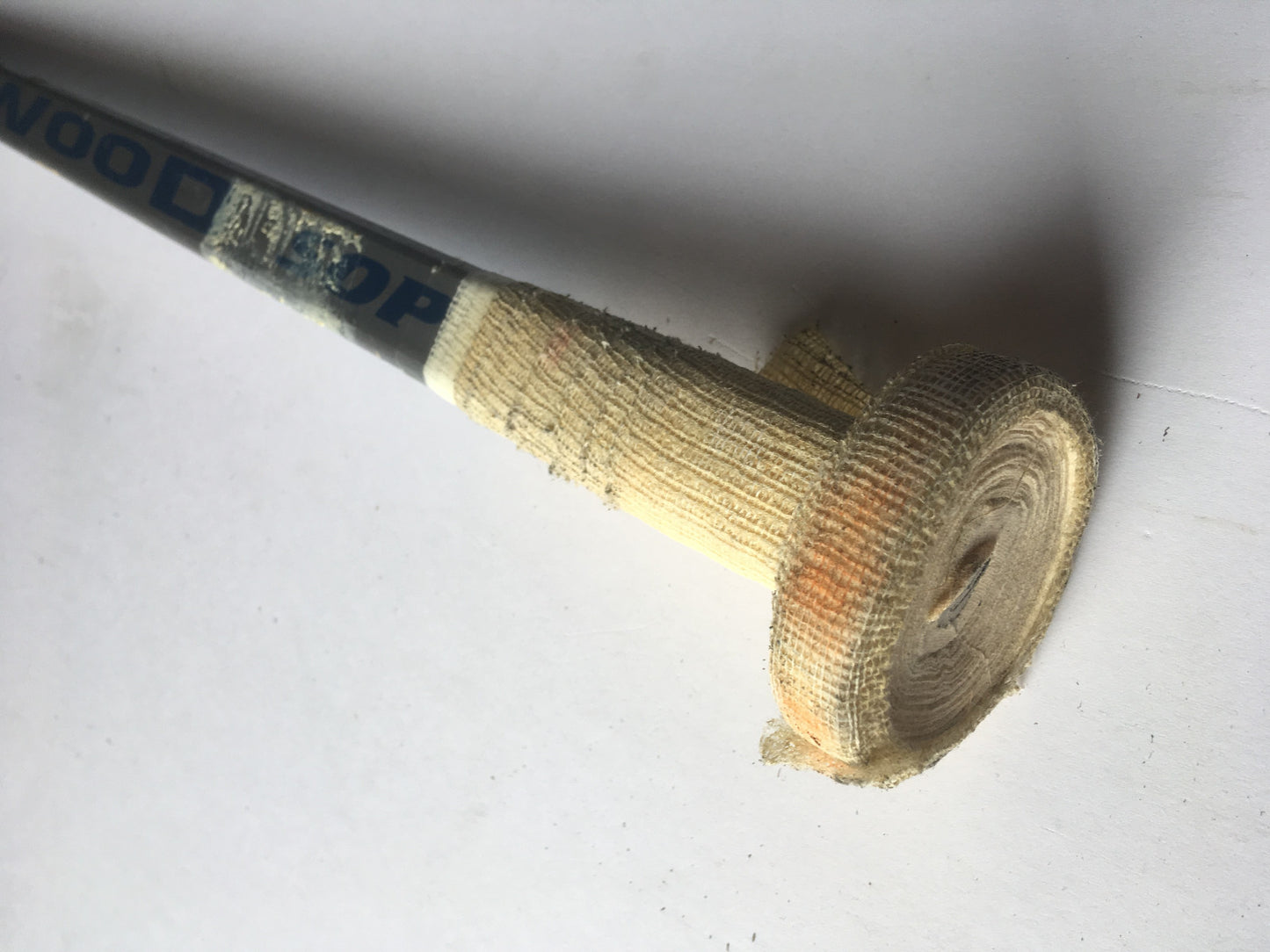 Rick DiPietro Islanders signed game used Sher-Wood hockey Goalie stick Auto COA