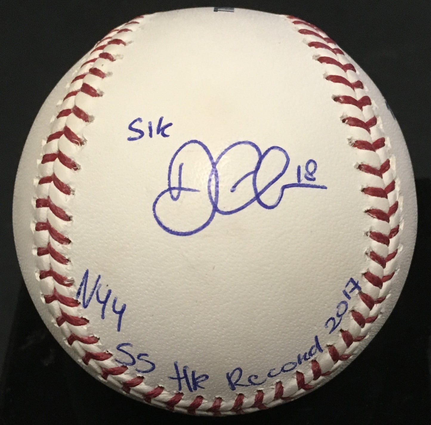 Didi Gregorius Gary Sanchez Yankees signed baseball Most HR auto Steiner 1/17 MT