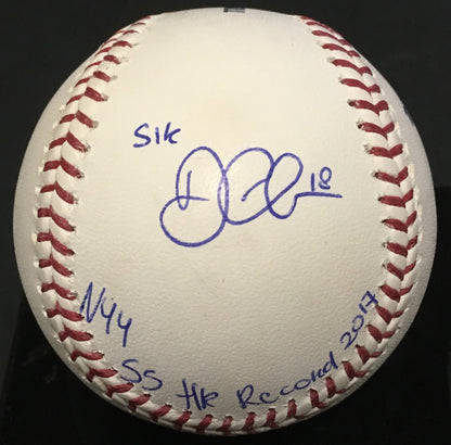 Didi Gregorius Gary Sanchez Yankees signed baseball Most HR auto Steiner 1/17 MT