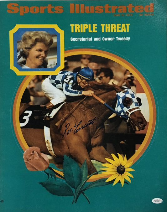 Ron Turcotte Secretariat Signed 16x20 photo autograph Triple Crown JSA COA