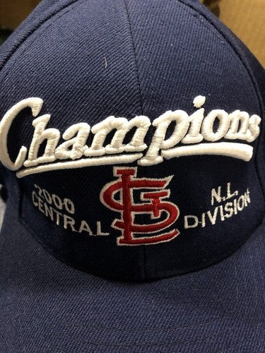 St Louis Cardinals Navy Blue Authentic Champions Game Fitted Hat 1 Size NWT MLB