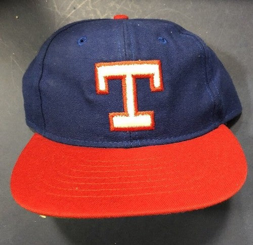 Texas Rangers Hat Blue Red ON FIELD Game Fitted Hat 6 7/8 MLB SnapBack New