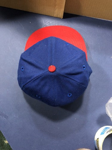 Texas Rangers Hat Blue Red ON FIELD Game Fitted Hat 6 7/8 MLB SnapBack New