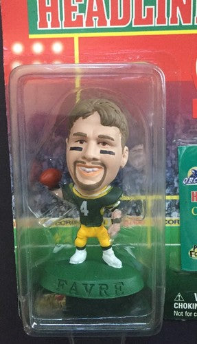 1996 & 1998 NFL Headliners BRETT FAVRE Green Bay Packers 2  Action Figure Lot