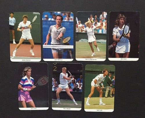 1986 FAX PAX Factory TENNIS SET Chris Evert John McEnroe Steffi Graf Rookie New