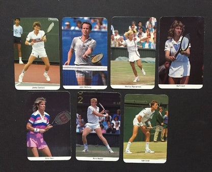 1986 FAX PAX Factory TENNIS SET Chris Evert John McEnroe Steffi Graf Rookie New