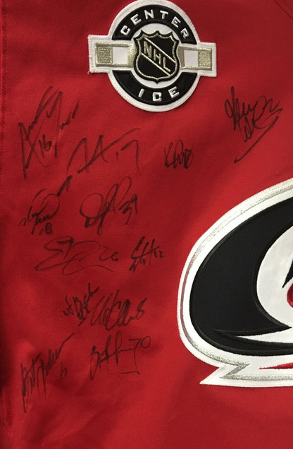 2005-06 Carolina Hurricanes Stanley Cup team signed game used jersey 24 auto COA