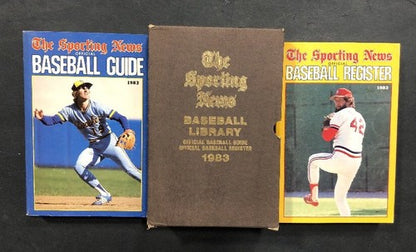 1983 The Sporting News Baseball Library Official Baseball Guide & Register Set