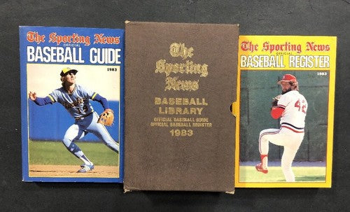 1983 The Sporting News Baseball Library Official Baseball Guide & Register Set