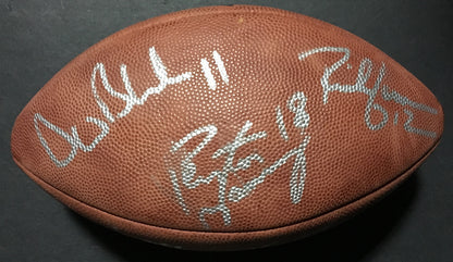 2003 AFC Pro Bowl signed 6 auto NFL Football Peyton Manning Marvin Harrison COA